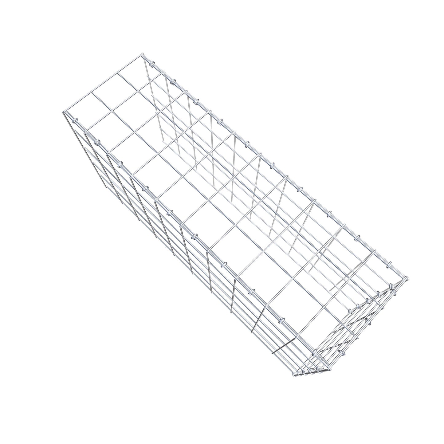 Anbaugabione Typ 4 100 cm x 50 cm x 30 cm (L x H x T), Maschenweite 10 cm x 10 cm, C-Ring