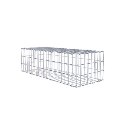 Gabion 100 cm x 30 cm x 40 cm (L x H x D), mesh size 5 x 10 cm, spiral ring