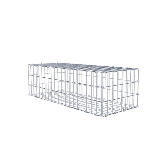 Gabion 100 cm x 30 cm x 40 cm (L x H x D), mesh size 5 x 10 cm, spiral ring