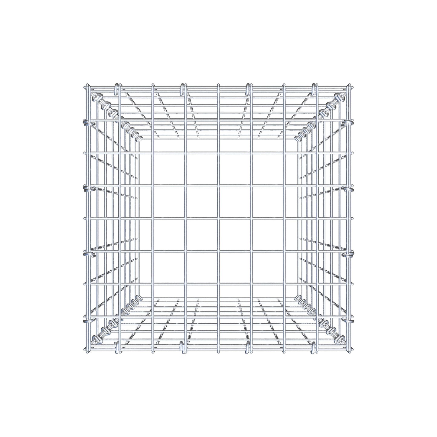 Gabião Tipo 3 80 cm x 40 cm x 40 cm (C x A x P), malhagem 5 cm x 10 cm, anel C