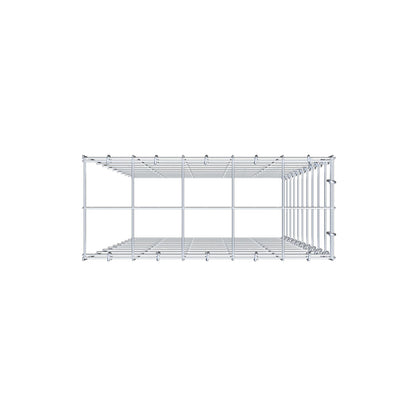 Anbaugabione Typ 4 100 cm x 50 cm x 20 cm (L x H x T), Maschenweite 10 cm x 10 cm, C-Ring