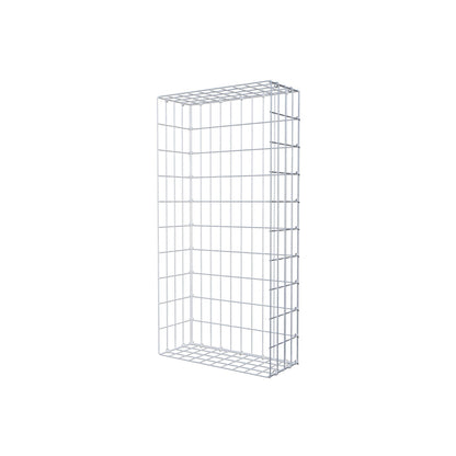 Opzetpaal type 2 100 cm x 20 cm x 50 cm, maaswijdte 5 cm x 10 cm, C-ring
