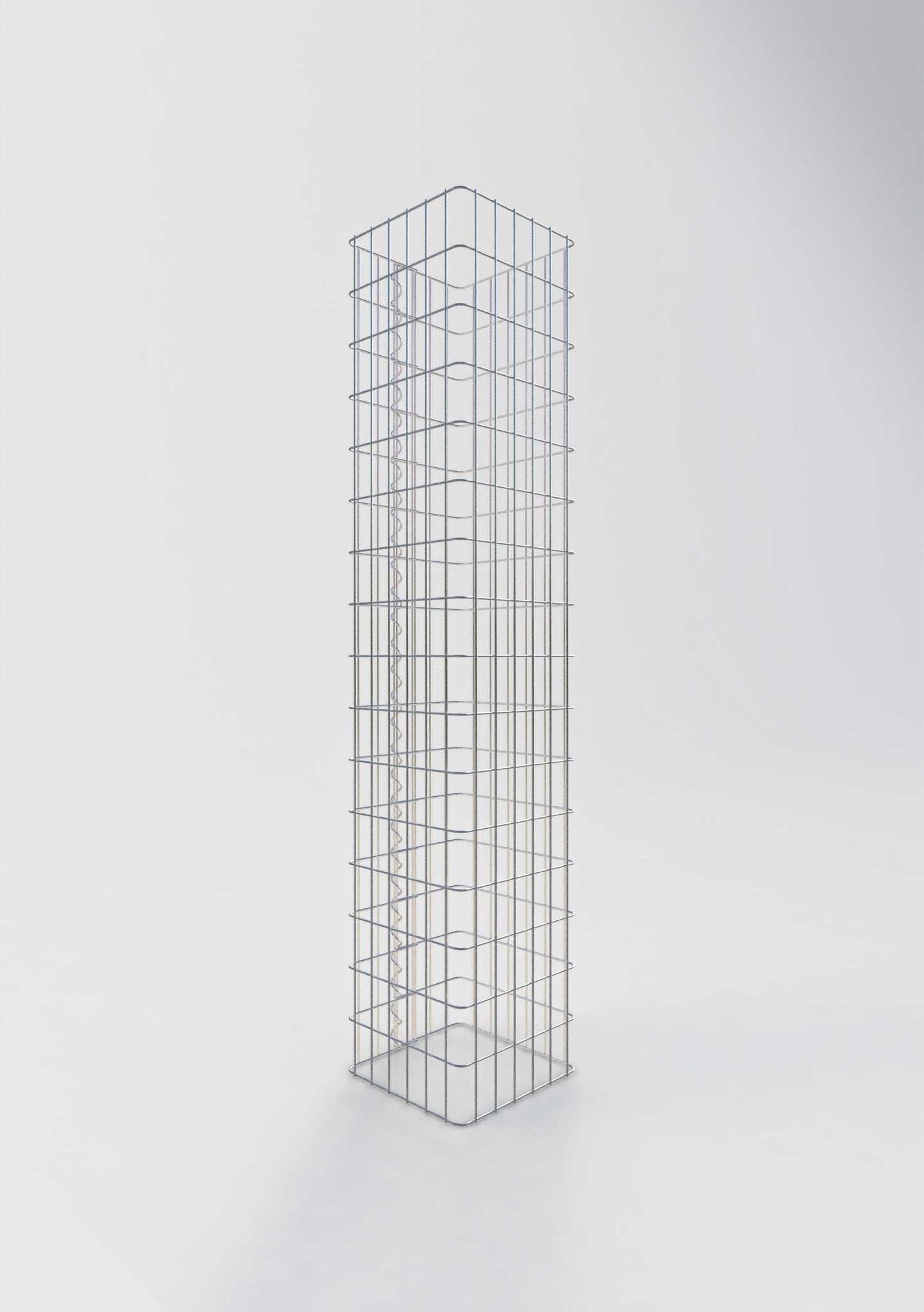 Gabionensäule eckig 32 cm x 32 cm, 160 cm Höhe, MW 5 cm x 10 cm