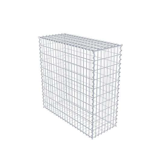 Gabbione 100 cm x 100 cm x 40 cm (L x H x P), maglia 5 cm x 10 cm, spirale