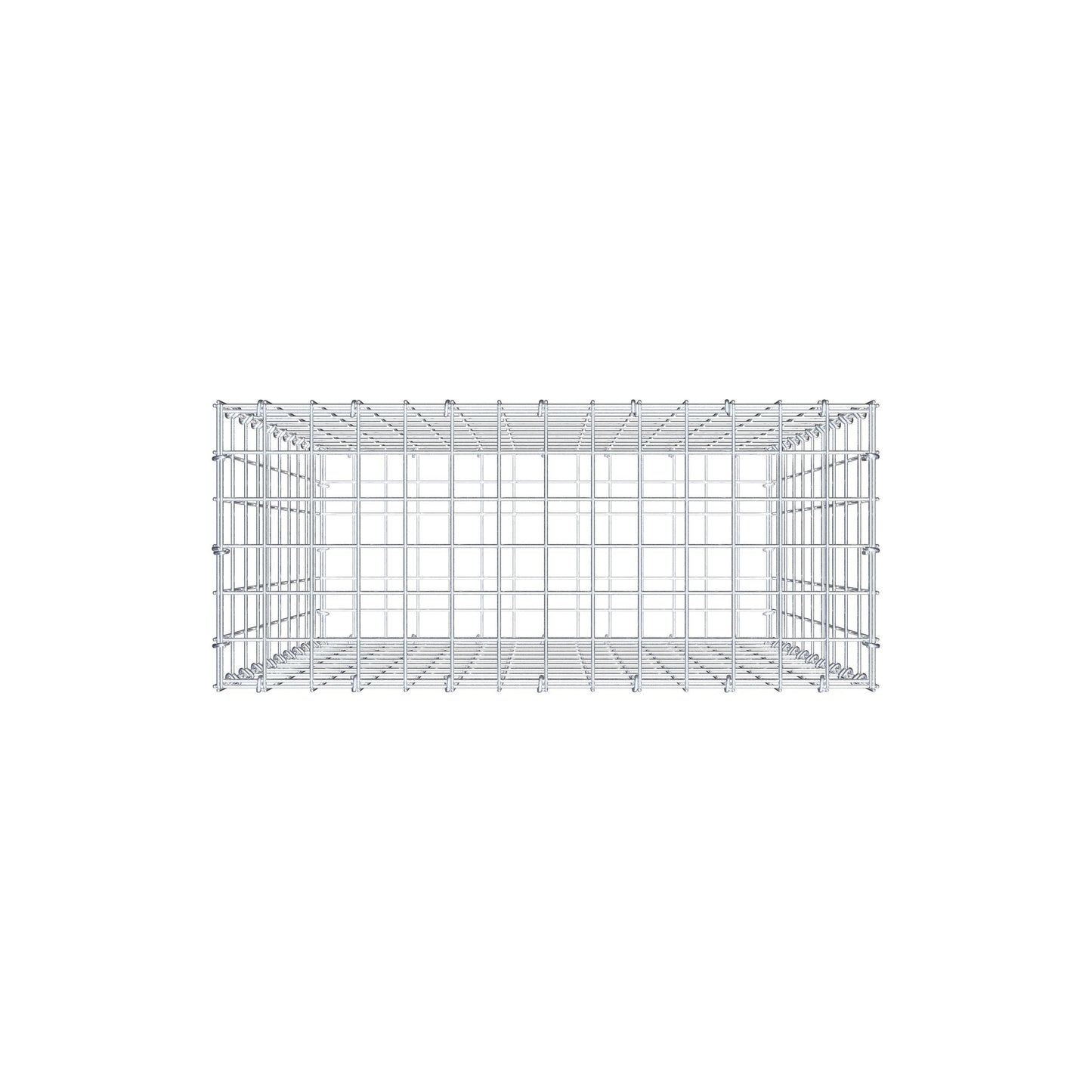 Gabion 100 cm x 70 cm x 30 cm (L x H x D), mesh size 5 cm x 10 cm, C-ring