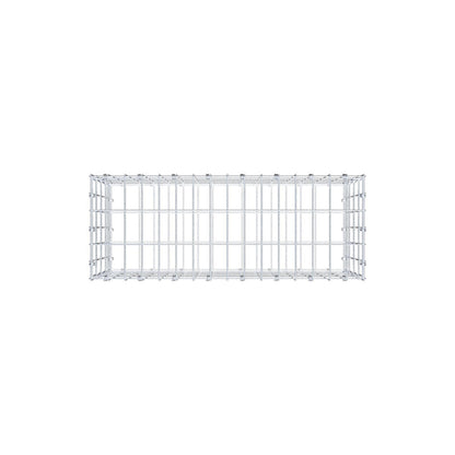 Gabion 80 cm x 40 cm x 30 cm (L x H x D), mesh size 5 x 10 cm, spiral ring