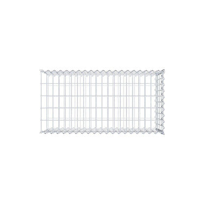 Gabião tipo 2 100 cm x 40 cm x 50 cm (C x A x P), malhagem 5 cm x 10 cm, espiral