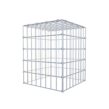Mounted gabion type 3 50 cm x 40 cm x 40 cm (L x H x D), mesh size 5 cm x 10 cm, C-ring