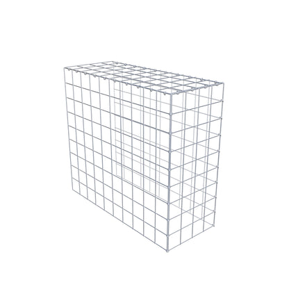 Mounted gabion type 4 100 cm x 90 cm x 40 cm (L x H x D), mesh size 10 cm x 10 cm, C-ring
