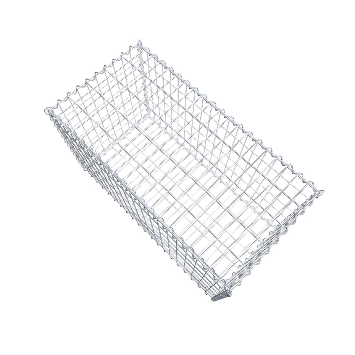 Gabion 100 cm x 60 cm x 50 cm (L x H x D), maskstorlek 5 cm x 10 cm, spiral