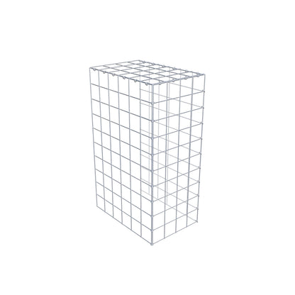 Gabião Tipo 4 100 cm x 60 cm x 40 cm (C x A x P), malhagem 10 cm x 10 cm, anel C