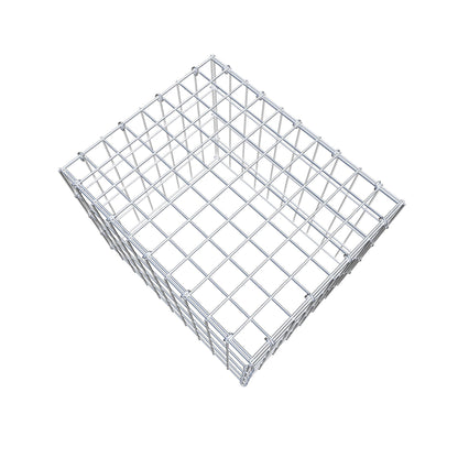 Mounted gabion type 3 50 cm x 40 cm x 40 cm (L x H x D), mesh size 5 cm x 10 cm, C-ring