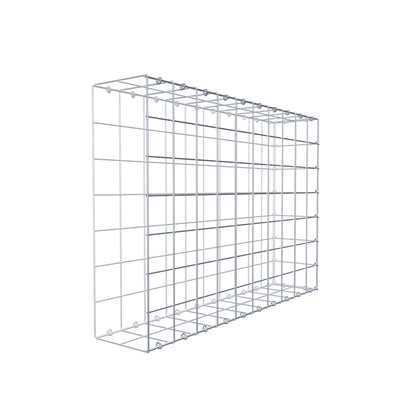 Mounted gabion type 2 100 cm x 70 cm x 20 cm (L x H x D), mesh size 10 cm x 10 cm, C-ring