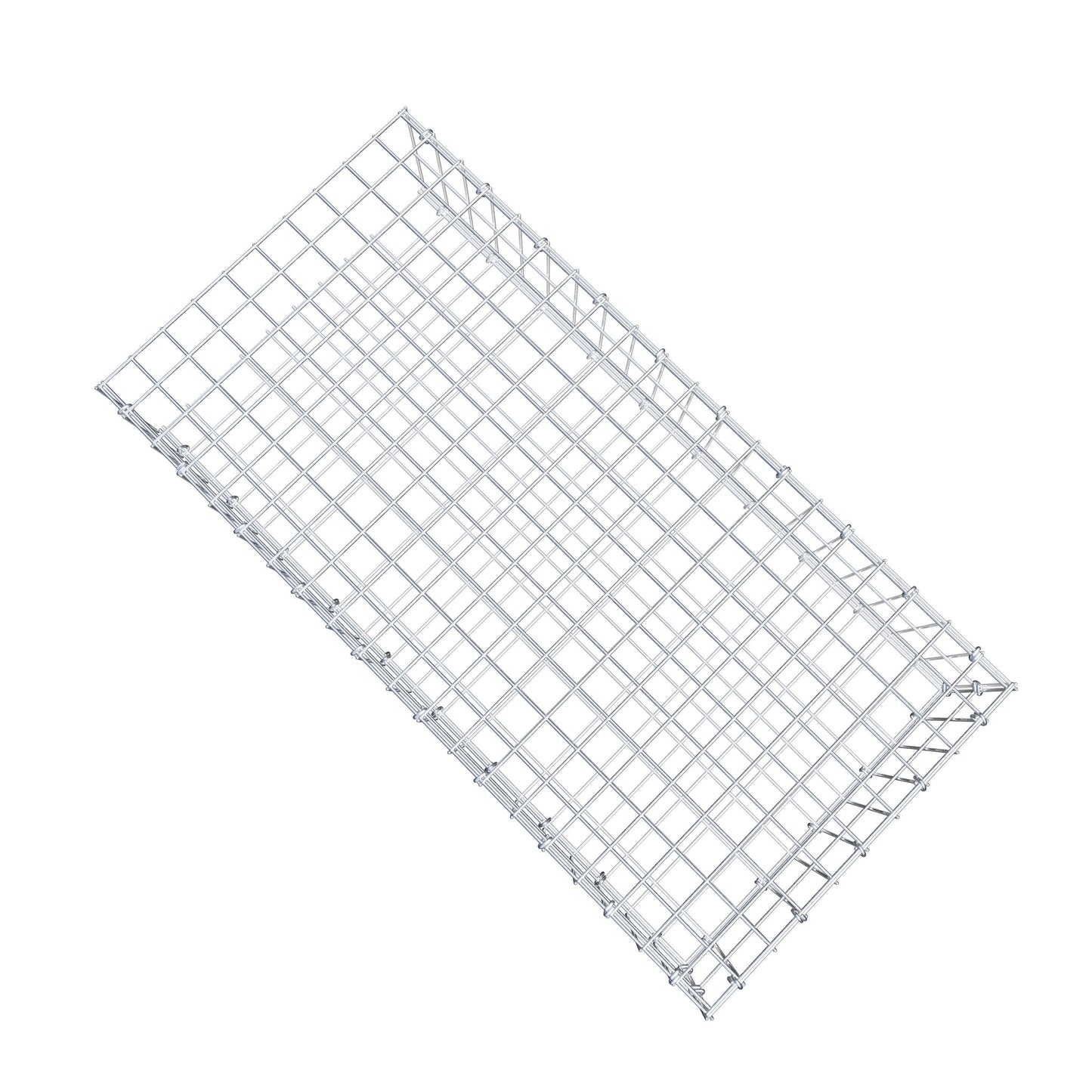 Opzetpaal type 2 100 cm x 20 cm x 50 cm, maaswijdte 5 cm x 10 cm, C-ring