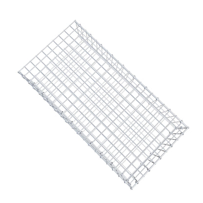 Opzetpaal type 2 100 cm x 20 cm x 50 cm, maaswijdte 5 cm x 10 cm, C-ring