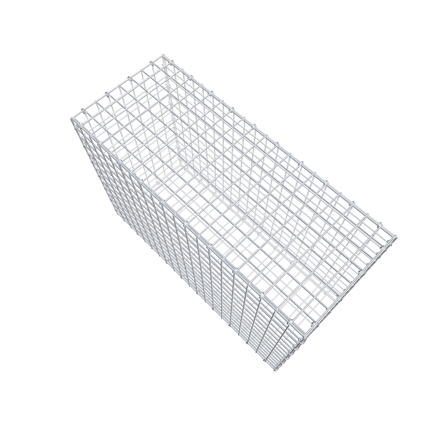 Gavión 100 cm x 70 cm x 40 cm (L x A x P), malla 5 cm x 5 cm, anillo en C