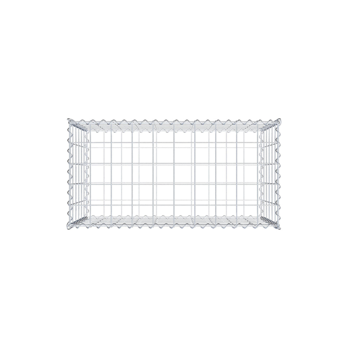 Gabion 100 cm x 60 cm x 50 cm (L x H x D), mesh size 10 cm x 10 cm, spiral