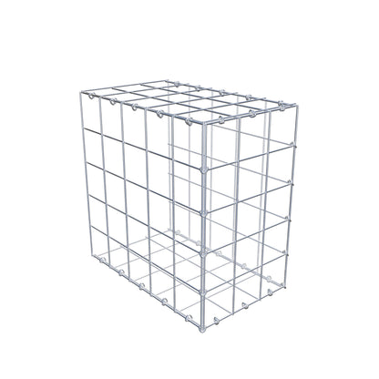 Mounted gabion type 2 50 cm x 50 cm x 30 cm (L x H x D), mesh size 10 cm x 10 cm, C-ring