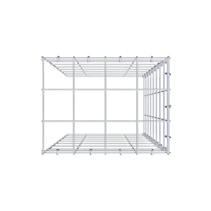 Gabbione aggiuntivo tipo 4 80 cm x 40 cm x 30 cm (L x H x P), maglia 10 cm x 10 cm, anello a C
