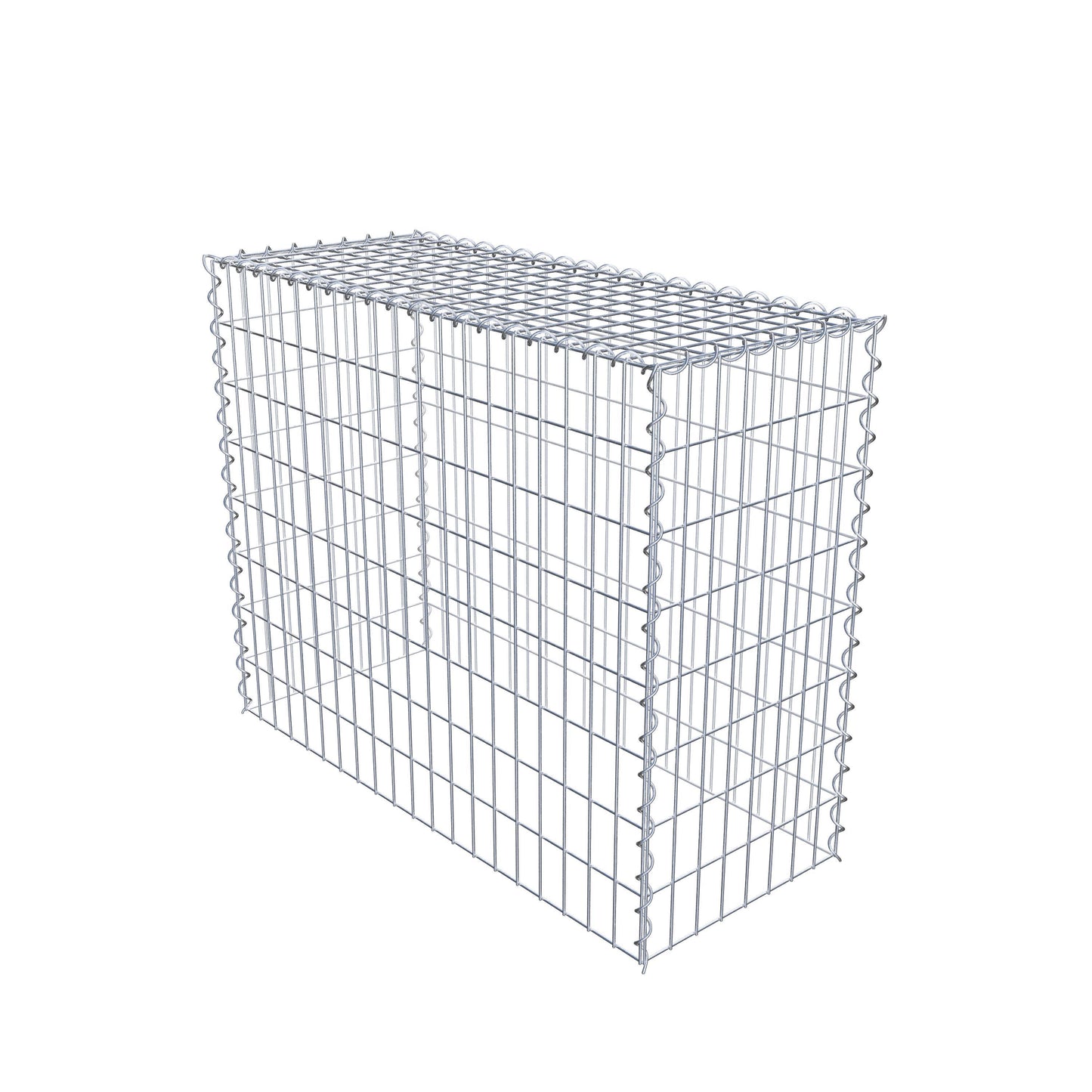 Gabião tipo 3 100 cm x 80 cm x 40 cm (C x A x P), malhagem 5 cm x 10 cm, espiral