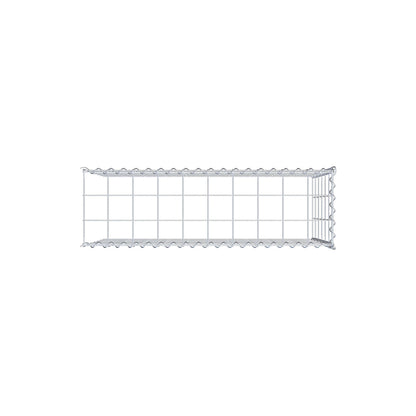Opvokset gabion type 4 100 cm x 60 cm x 30 cm (L x H x D), maskestørrelse 10 cm x 10 cm, spiral