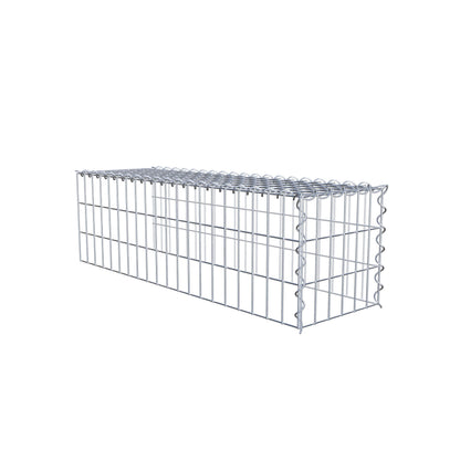 Anbaugabione Typ 4 100 cm x 30 cm x 30 cm (L x H x T), Maschenweite 5 cm x 10 cm, Spirale
