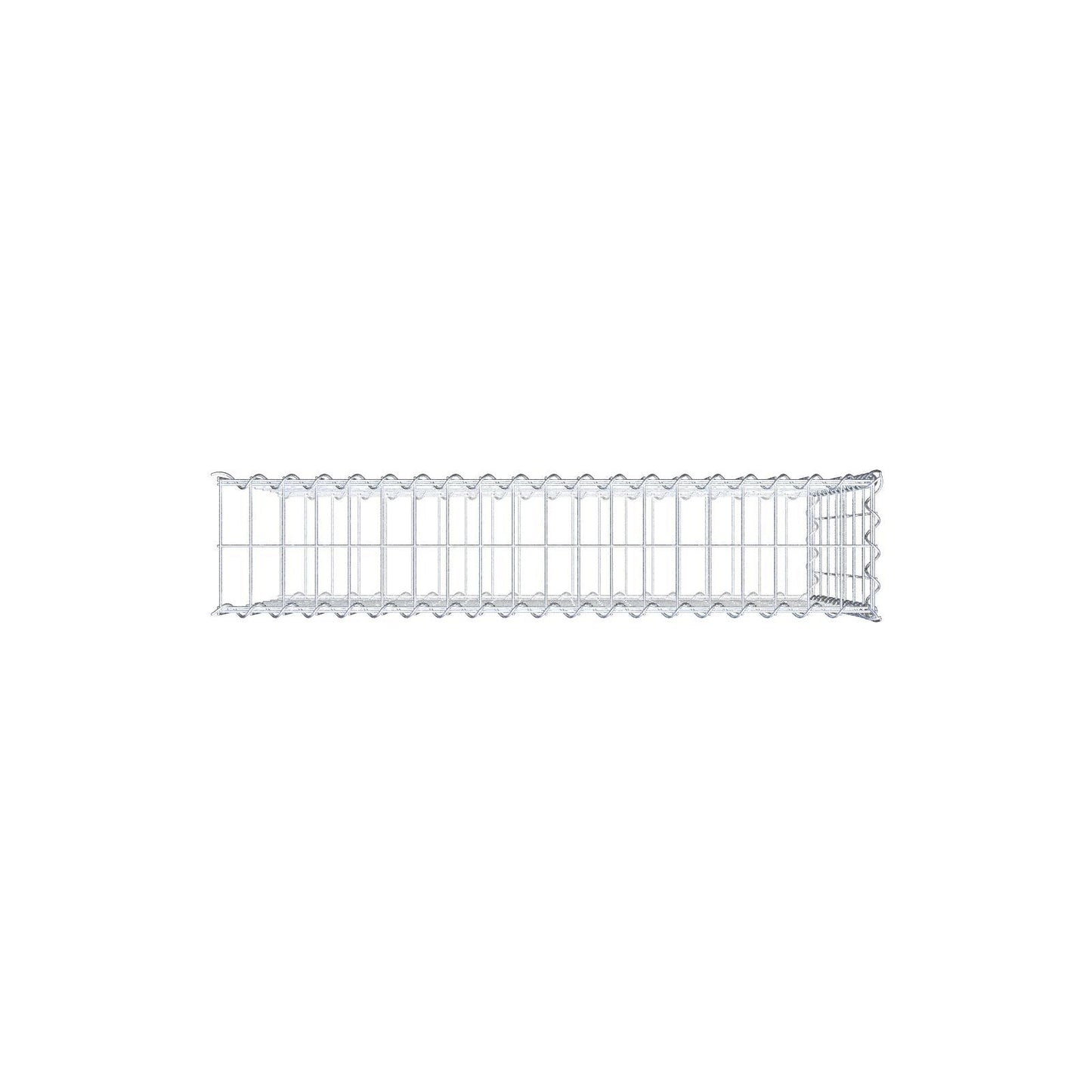Gabbione aggiuntivo tipo 2 100 cm x 70 cm x 20 cm (L x H x P), dimensione maglia 5 cm x 10 cm, a spirale