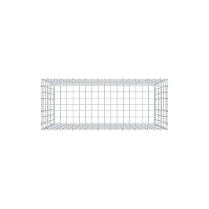 Mounted gabion type 3 100 cm x 80 cm x 40 cm (L x H x D), mesh size 5 cm x 10 cm, C-ring