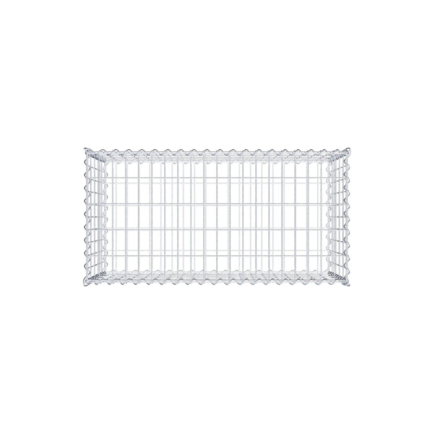 Set di 2 gabbioni 100 cm x 50 cm x 50 cm (L x H x P), maglia 5 x 10 cm, a spirale