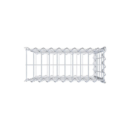 Anbaugabione Typ 2 50 cm x 50 cm x 20 cm (L x H x T), Maschenweite 5 cm x 10 cm, Spirale
