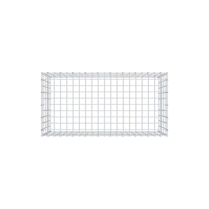 Gavión complementario de tipo 3 100 cm x 50 cm x 50 cm (largo x alto x fondo), malla 5 cm x 10 cm, anillo en C