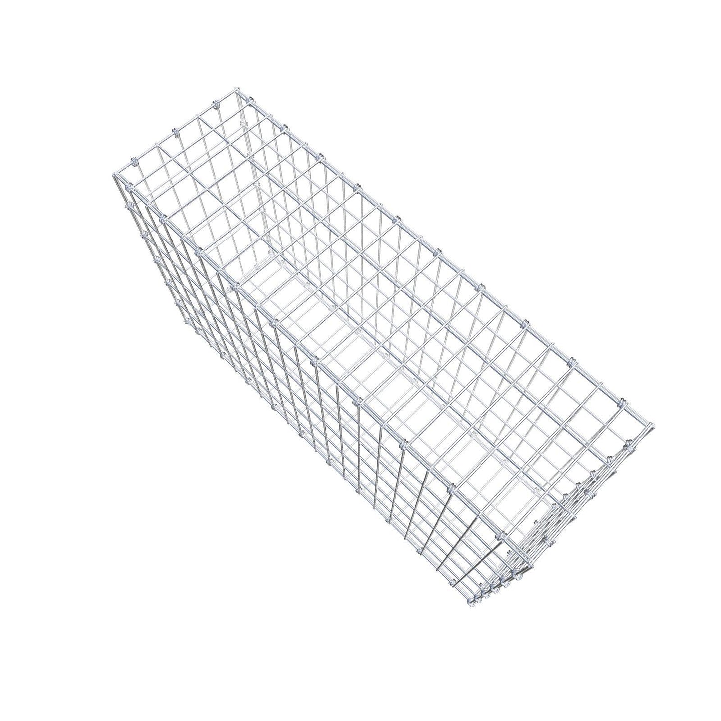 Gabion 100 cm x 60 cm x 30 cm (L x H x D), mesh size 5 x 10 cm, spiral ring