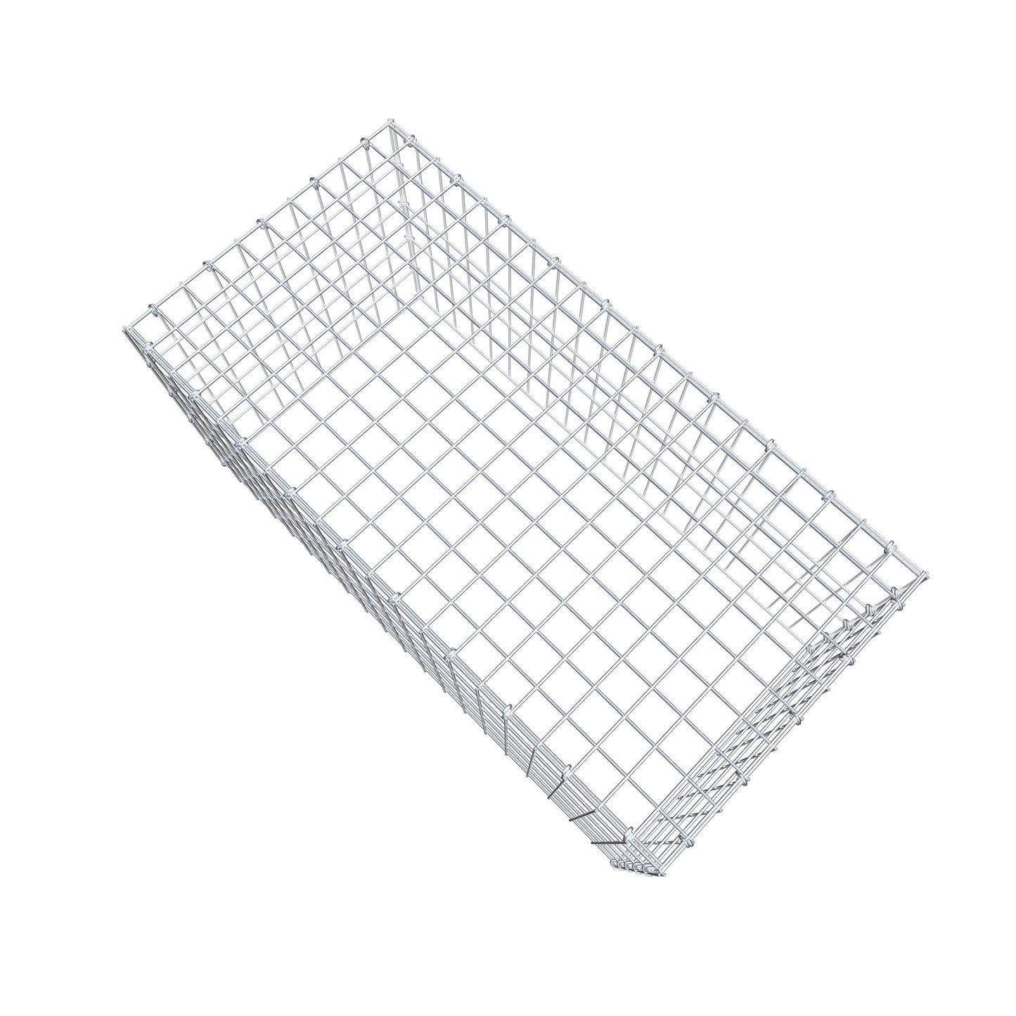 Gavión complementario de tipo 3 100 cm x 50 cm x 50 cm (largo x alto x fondo), malla 5 cm x 10 cm, anillo en C