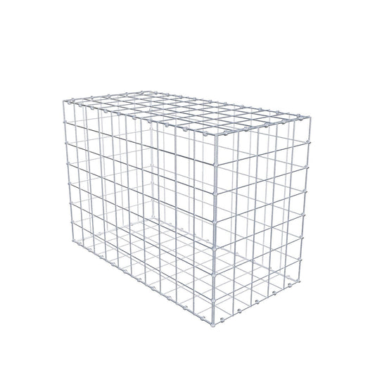Gabion 100 cm x 70 cm x 50 cm (L x H x D), mesh size 10 x 10 cm, spiral ring