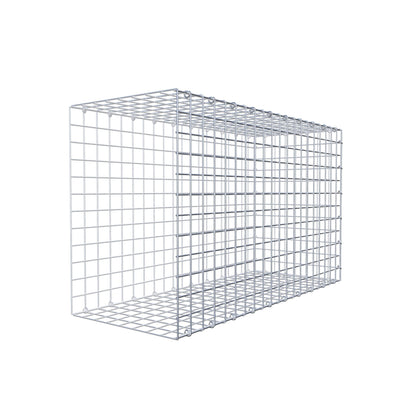 Monteret gabion type 2 100 cm x 60 cm x 40 cm (L x H x D), maskestørrelse 5 cm x 5 cm, C-ring