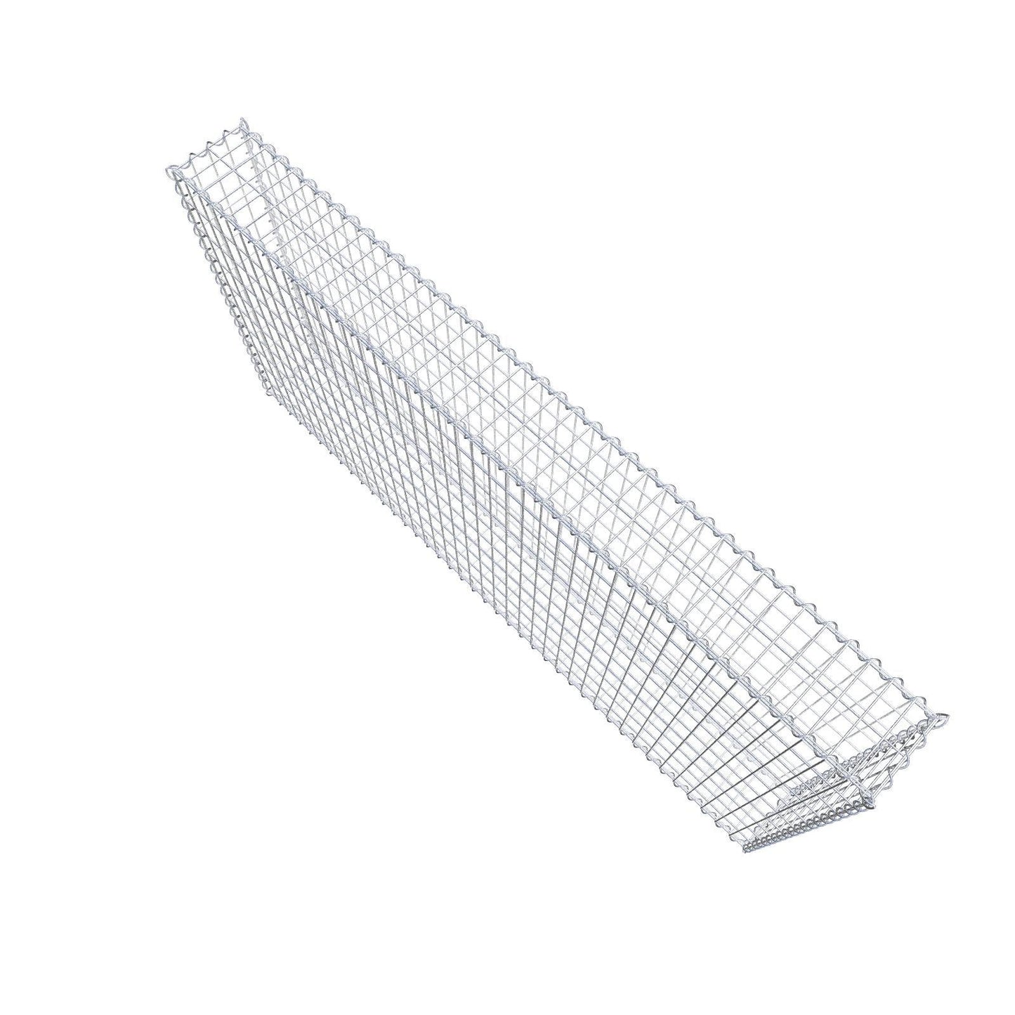 Gabion 200 cm x 100 cm x 20 cm (L x H x P), mailles 5 cm x 10 cm, spirale