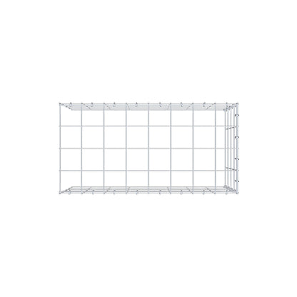 Mounted gabion type 4 80 cm x 40 cm x 40 cm (L x H x D), mesh size 10 cm x 10 cm, C-ring