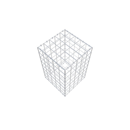 Gabione 80 cm x 50 cm x 50 cm (L x H x T), Maschenweite 10 cm x 10 cm, C-Ring