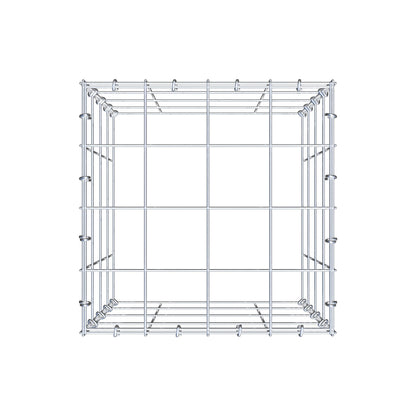 Mounted gabion type 3 40 cm x 40 cm x 40 cm (L x H x D), mesh size 10 cm x 10 cm, C-ring