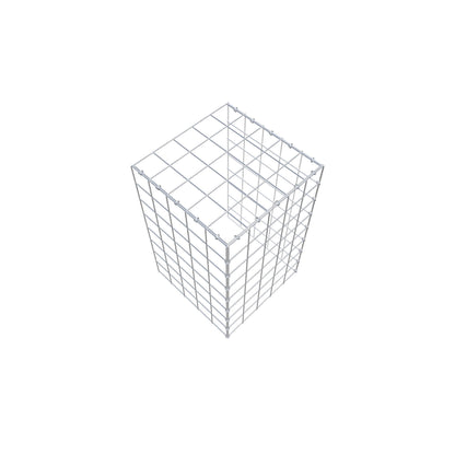 Gabião Tipo 4 80 cm x 50 cm x 50 cm (C x A x P), malhagem 10 cm x 10 cm, anel C