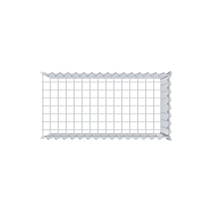 Gabbione aggiuntivo tipo 4 80 cm x 40 cm x 40 cm (L x H x P), dimensione maglia 5 cm x 5 cm, a spirale