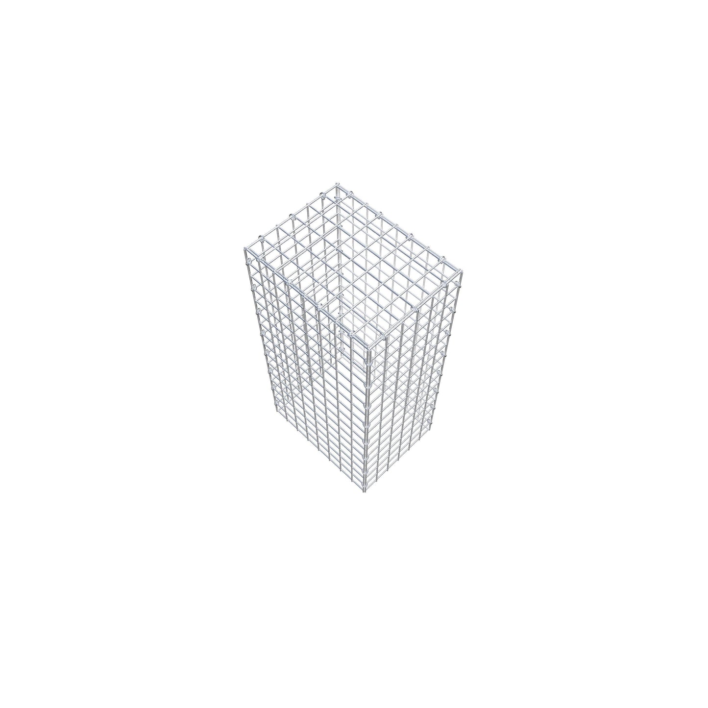 Type 3 oplegkorf 80 cm x 40 cm x 30 cm (L x H x D), maaswijdte 5 cm x 5 cm, C-ring