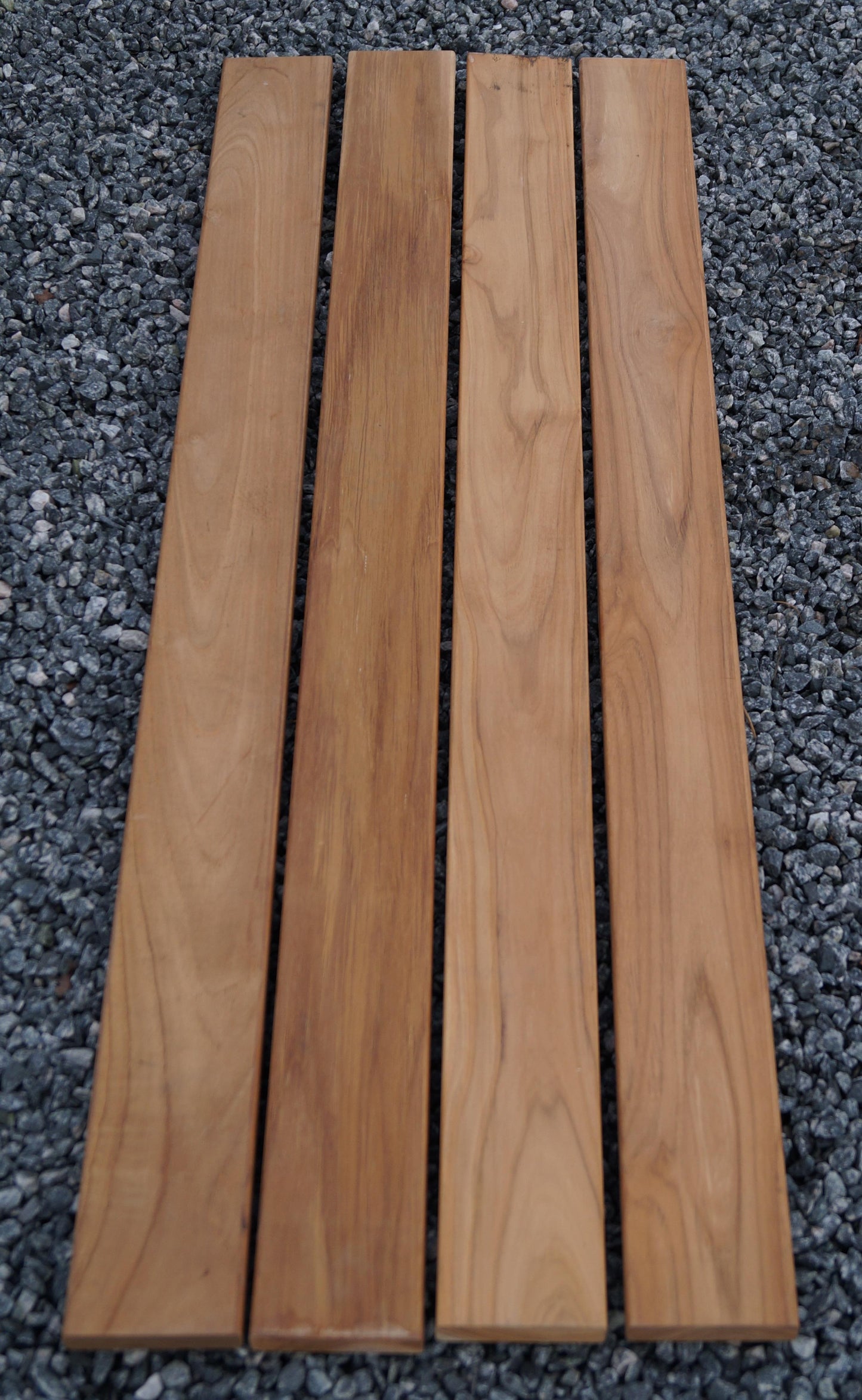 Garden bench with 3 gabions - teak, 205 cm long x 60 cm high x 37 cm deep, galvanized, MW 5 x 5 cm