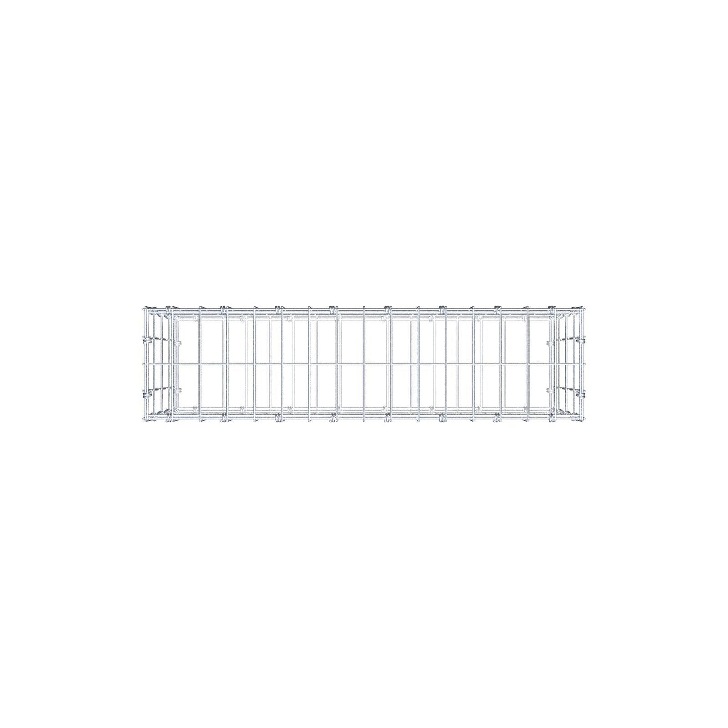 Gabion 80 cm x 40 cm x 20 cm (L x H x D), mesh size 5 x 10 cm, spiral ring