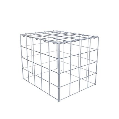 Mounted gabion type 3 50 cm x 40 cm x 40 cm (L x H x D), mesh size 10 cm x 10 cm, C-ring