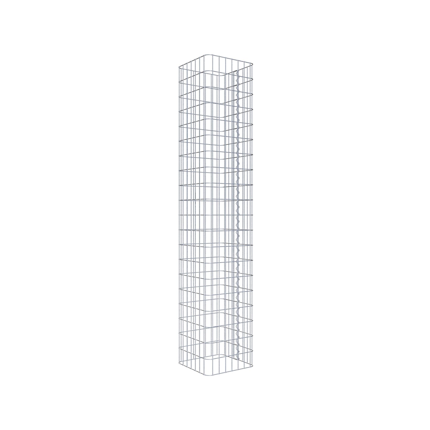 Schanskorf kolom hoekig 37 cm x 37 cm, 200 cm hoog, MW 5 cm x 10 cm