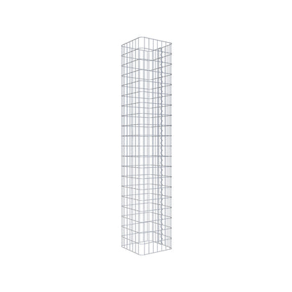 Schanskorf kolom hoekig 37 cm x 37 cm, 200 cm hoog, MW 5 cm x 10 cm