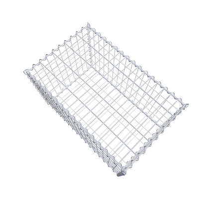 Gabião 80 cm x 50 cm x 50 cm (C x A x P), malhagem 5 cm x 10 cm, espiral