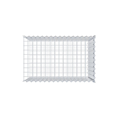 Anbaugabione Typ 2 80 cm x 50 cm x 50 cm (L x H x T), Maschenweite 5 cm x 5 cm, Spirale