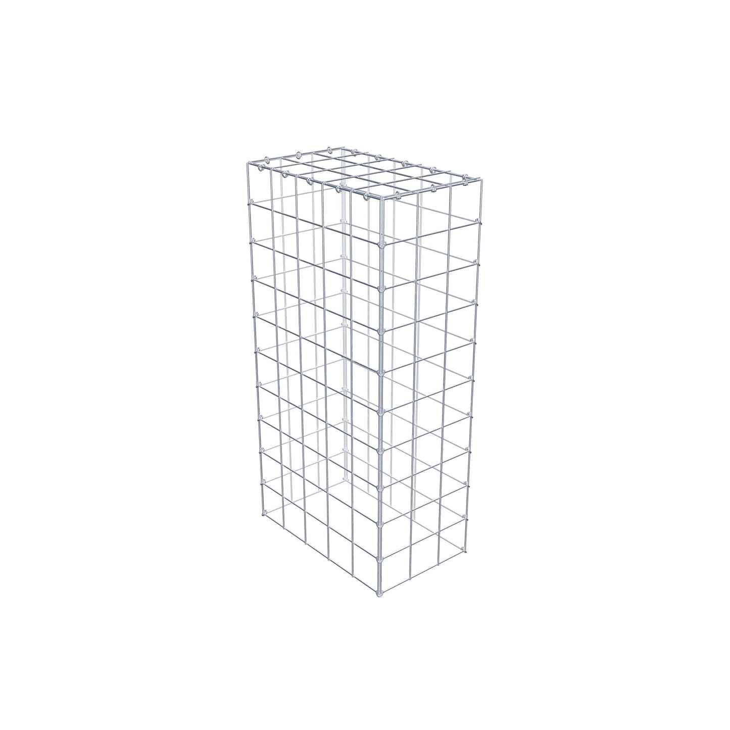 Anbaugabione Typ 3 100 cm x 50 cm x 30 cm (L x H x T), Maschenweite 10 cm x 10 cm, C-Ring